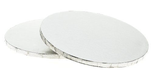 Wilton 14-Inch Round Silver Cake Base, 2-Pack