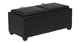 Home Star Storage Ottoman with Dual Trays