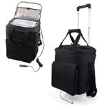 Cellar Deluxe Insulated 6 Bottle Wine Tote with Trolley