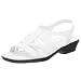 Easy Street Women's Malibu Sandal,White,9.5 W