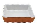 BIA Cordon Bleu 5-Inch Square Quiche, Set of 4, Two-Tone Curry/White