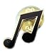 Miniature Cloisonnes 8th Note Tie Tac Lapel Pin