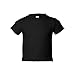 Rabbit Skins Toddler Short Sleeve T-Shirt, 2T, Black