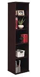 Mocha Cherry Five Shelf Narrow Bookcase Mocha Cherry