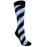 Custom Sock Source Blue Argyle Knee-High CrossFit Socks