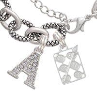 3-D Eye shadow Makeup Palette Initial - A - Diana Charm Bracelet