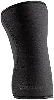 Workt Compression Knee Sleeve for Crossfit, Weightlifting & Powerlifting - Designed Exclusively By 7x Crossfit Games Athlete and Legend Chris Spealler - 5 Mil (Black, Small)