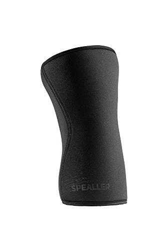 Workt Compression Knee Sleeve for Crossfit, Weightlifting & Powerlifting - Designed Exclusively By 7x Crossfit Games Athlete and Legend Chris Spealler - 5 Mil (Black, Small)