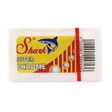 100 Shark Super Chrome Double Edge Safety Razor Blades