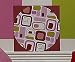 Pink Circles Retro - 5 Large Wall Pops Stickers / Decals