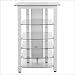 Wood Technology MGA6S - Metal &amp; Glass Silver 6-Shelf Audio Rack