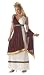 California Costumes Women's Roman Empress Costume,White/Burgundy,Small