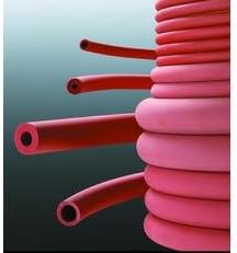 Deutsch and Neumann 3010610 Tubing, rubber, red, 6 x 2mm wall, p.m hardness 45 shore A - per meter -