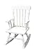 Kitchen & Housewares : Giftmark 3100W Child's Colonial Rocking Chair White
