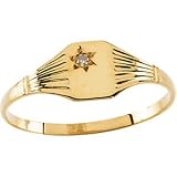 14K Yellow Gold Children's Signet Ring