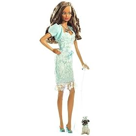 Click here to buy Miss Aquamarine African-American Barbie Birthstone Beauties Collection March by Matttel L7574 by Mattel.