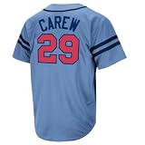 Rod Carew Minnesota Twins Majestic Cooperstown Heater Jersey - L