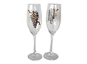 Artisanstreet's Bride & Groom Toasting Glasses. Set of 2 for the Jewish Couple. Hand Painted, Signed