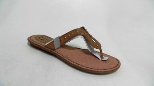 Born Concept Boleyn Womens Open Toe Leather Thongs Sandals Natural 7