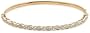 10k Yellow Gold Navette and Round Diamond Flex Bangle Bracelet (1/2 cttw, I-J Color, I2-I3 Clarity)