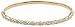 10k Yellow Gold Navette and Round Diamond Flex Bangle (1/2 cttw, I-J Color, I2-I3 Clarity)