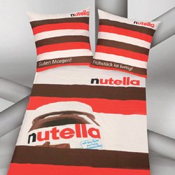 Childrens Toyshop  Spielwaren : Herding 443774050 Bettwäsche "Nutella" 80/80 + 135/200 cm