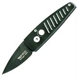 Stinger, Black-Ti Blade, Black Handle, Plain