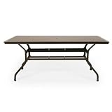 Milano Tubular Aluminum Dining Table 72