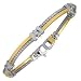 Forzieri DiFulco Line Gold and Stainless Steel Link Bracelet