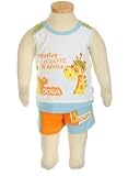 Bebini 2-Pc 'Giraffe in Africa' Shorts Set