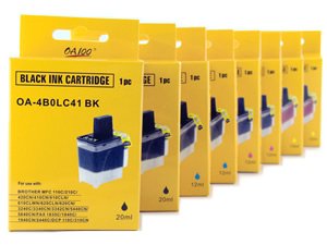 Brother Compatible LC41 8-Pack 2B/2C/2M/2Y Ink Cartridge Value Pack - Brother MFC 210C,420cn,620cn,3240c,3340cn,5440cn,5840cn,1840c,2440c,1940cn