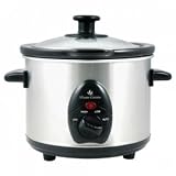 Lloytron E821SS Stainless Steel Mini Slow Cooker, 1.5 Litre