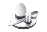 Zack 20073 CIRCO Stainless Steel Egg Cup with Salt Shaker & Spoon