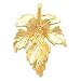 14K Yellow Gold Leaf Pendant This Item Is Approximately 2.4 grams