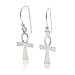 Egyptian Cross Ankh of Life Sterling Silver Hook Earrings