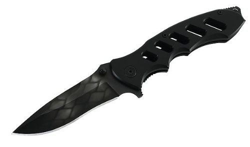 Herbertz Einhandmesser, AISI 420, Aluminium-Heft, Clip