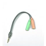 Produkt-Bild: Adapter PC-Headset 2-mal 3,5-mm-Stecker an 4-poliger Kupplung