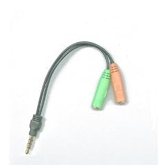 Adapter PC-Headset 2-mal 3,5-mm-Stecker an 4-poliger Kupplung