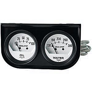 Autometer Autogage Mechanical Two gauge 2 1/16 52.4mm) #9666