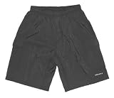 Ascent Baggy Cycling Shorts Charcoal Gray Men's, Nylon Outer, Padded Lycra Innershorts Size Choices