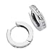 14k White Hinged 0.87 Ct Diamond Earrings