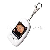 Trendy 1.5 Digital Picture Album Viewer w/ Stainless Steel Backshell - White