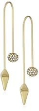 Rebecca Minkoff Cube/Ball Threader Drop Earrings