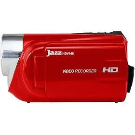 Jazz High Definition 2 Color 8 Mega Pixel Screen video Recorder With Camera, Red - HDV146