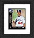 Framed Takashi Saito Los Angeles Dodgers Photograph