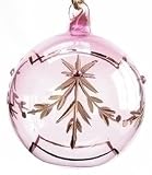 October Rose Zircon Birthstone Glass Ball Christmas Ornament Personalize #71760