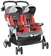 2006 Aria Twin Stroller MT in Rubino