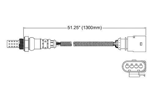 Walker 250-24718 Four Wire Oxygen Sensor