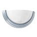 American Fluorescent FSQ213BN Opus Wall Sconce, White Alabaster Glass Diffuser with Brushed Nickel Trim Finish Image