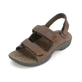 Dunham 3 Strap Sandal in Brown by Dunham